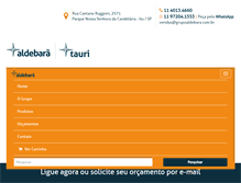 Tablet Screenshot of aldebaraceramica.com.br